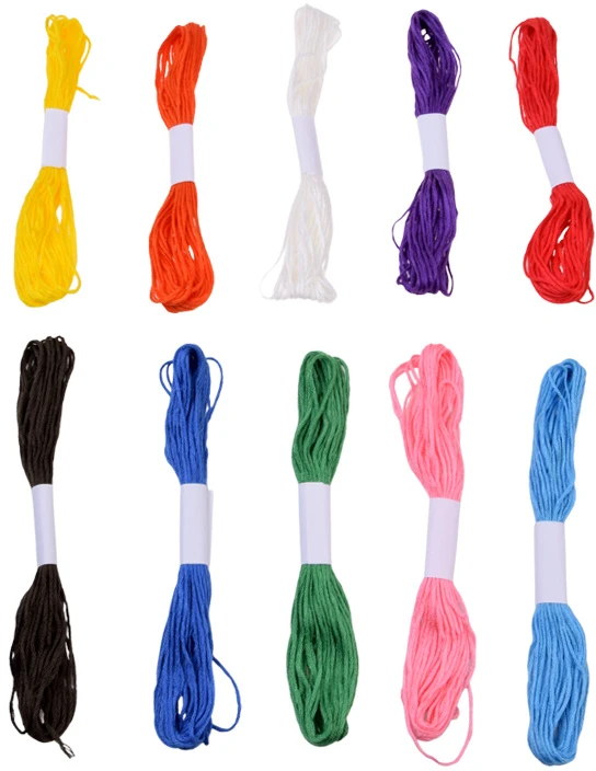 Jokomisiada Wooden Montessori Interlacing – Set of 4 Templates + Embroidery Thread ZA6543