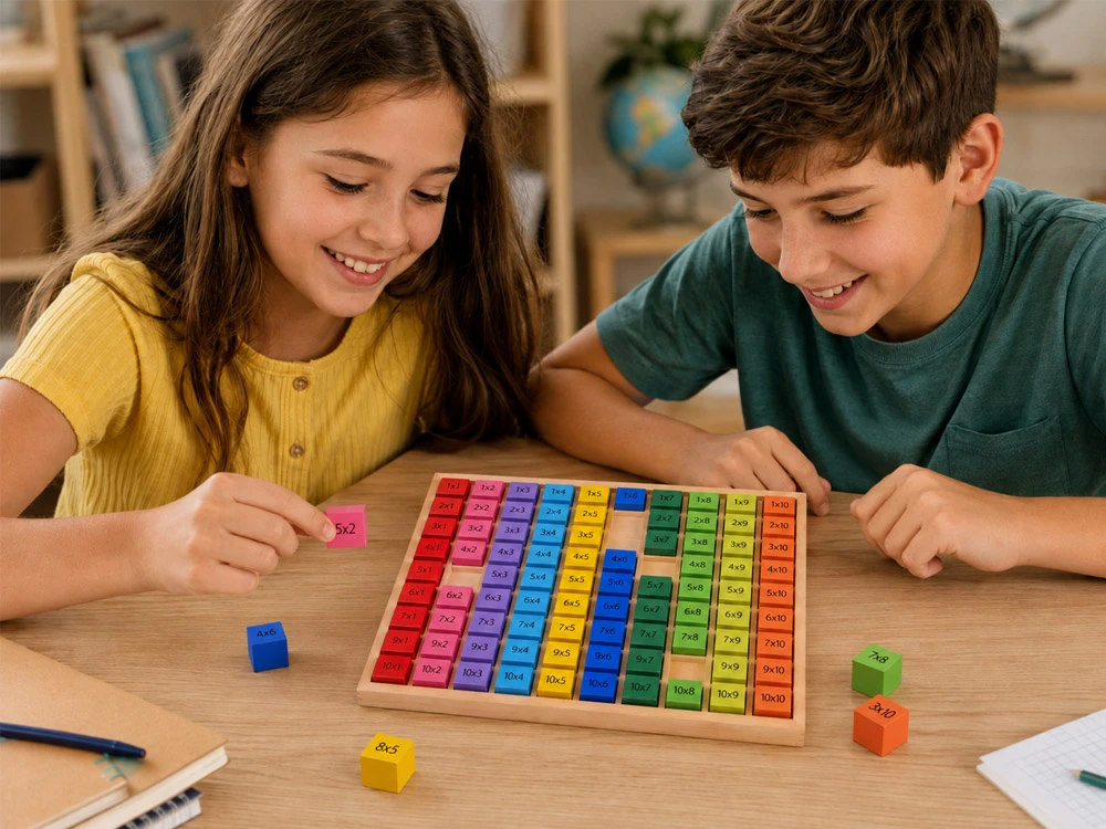 Dėlionė Jokomisiada Wooden multiplication table - educational math puzzle ZA6357