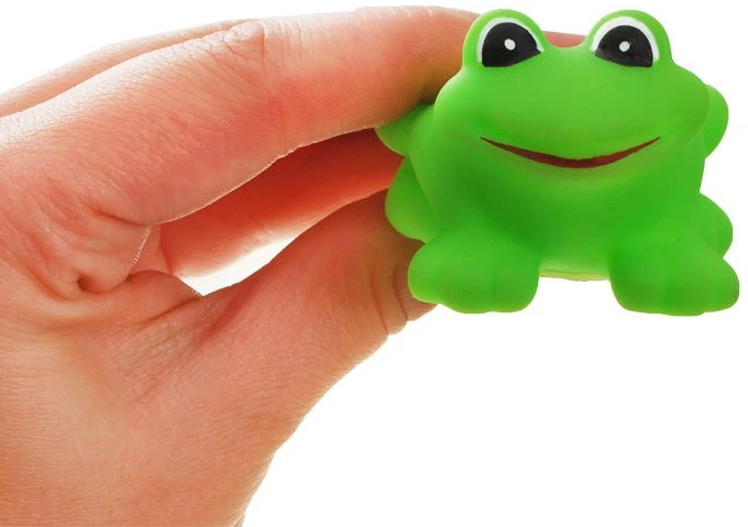 Jokomisiada Žalias rubber frog bath ZA1616