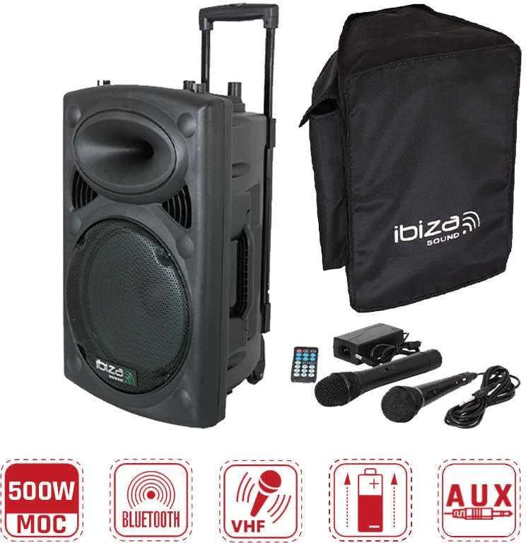 Ibiza Sound PORT10VHF-BT GARSO SISTEMA 250WRMS 10"su akumulaitoriumi