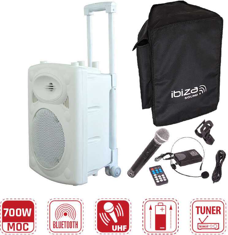 Ibiza Sound Garso sistema Ibiza PORT12UHF-BT NAUJA
