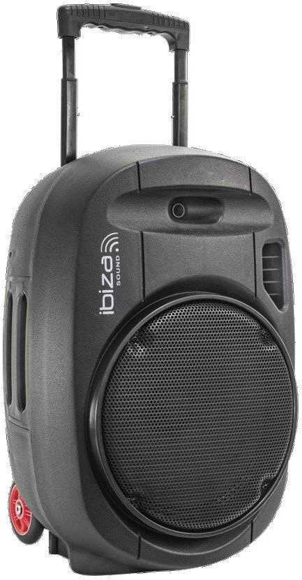 Ibiza Sound PORT12UHF-MKII NEŠIOJAMA GARSO SISTEMA SU AKUMULIATORIUMI + 2X UHF BELAIDŽIAI MIKROFONAI, USB/SD/AUX/BLUETOOTH, 12''/30CM