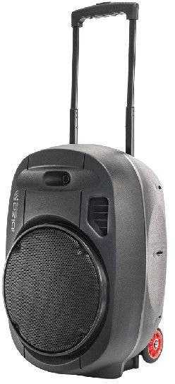 Ibiza Sound PORT12UHF-MKII NEŠIOJAMA GARSO SISTEMA SU AKUMULIATORIUMI + 2X UHF BELAIDŽIAI MIKROFONAI, USB/SD/AUX/BLUETOOTH, 12''/30CM