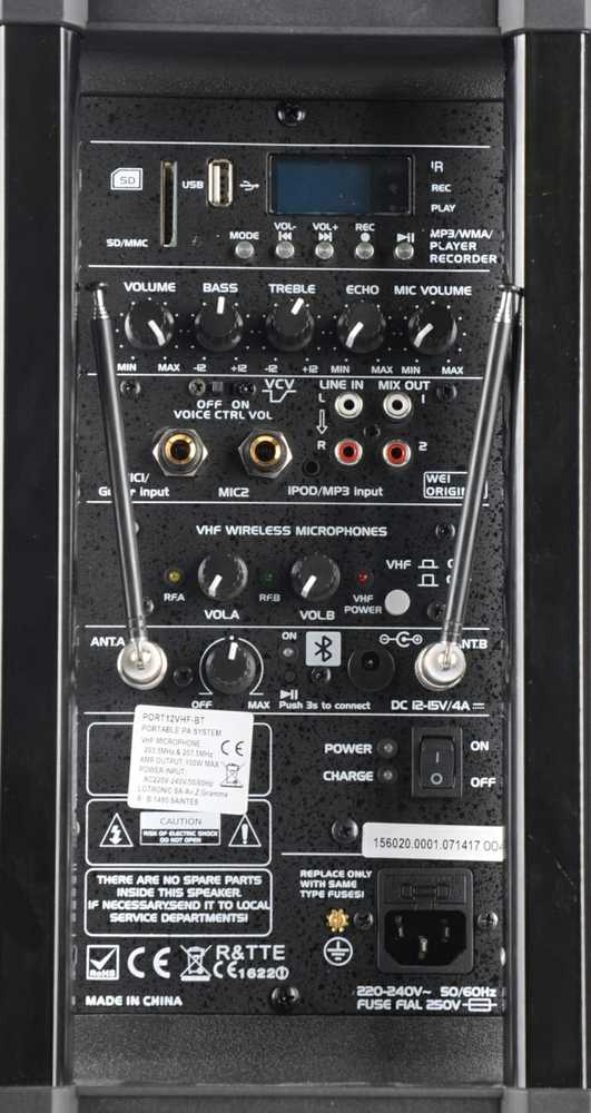 Ibiza Sound Garso sistema Ibiza PORT12VHF-BT