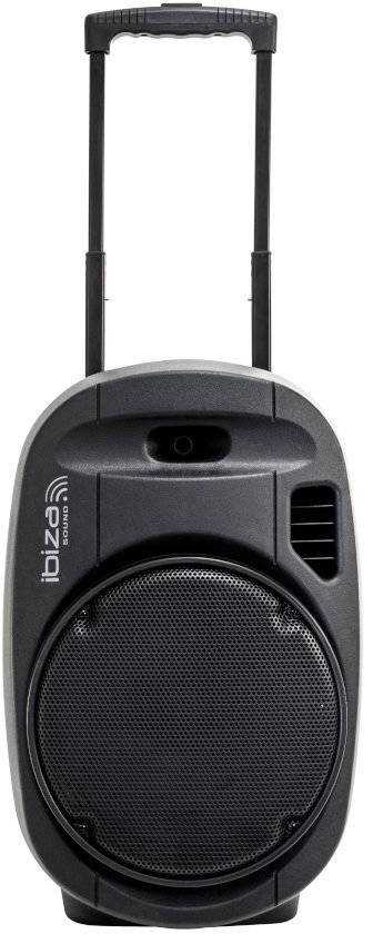 Ibiza Sound PORT12VHF-MKII NEŠIOJAMA GARSO SISTEMA SU AKUMULIATORIUMI + 2X VHF BELAIDŽIAI MIKROFONAI, USB/SD/AUX/BLUETOOTH, 12''/30CM