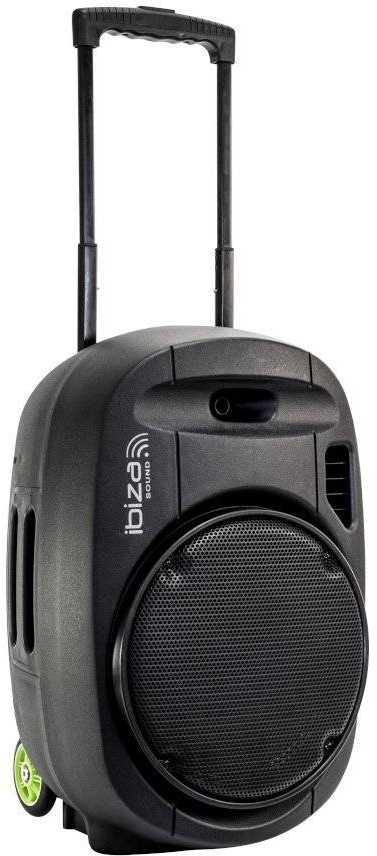 Ibiza Sound PORT12VHF-MKII NEŠIOJAMA GARSO SISTEMA SU AKUMULIATORIUMI + 2X VHF BELAIDŽIAI MIKROFONAI, USB/SD/AUX/BLUETOOTH, 12''/30CM