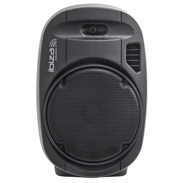Ibiza Sound PORT15UHF-MKII NEŠIOJAMA GARSO SISTEMA SU AKUMULIATORIUMI + 2X UHF BELAIDŽIAI MIKROFONAI, USB/SD/AUX/BLUETOOTH, 15''/38CM