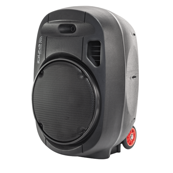 Ibiza Sound PORT15UHF-MKII NEŠIOJAMA GARSO SISTEMA SU AKUMULIATORIUMI + 2X UHF BELAIDŽIAI MIKROFONAI, USB/SD/AUX/BLUETOOTH, 15''/38CM