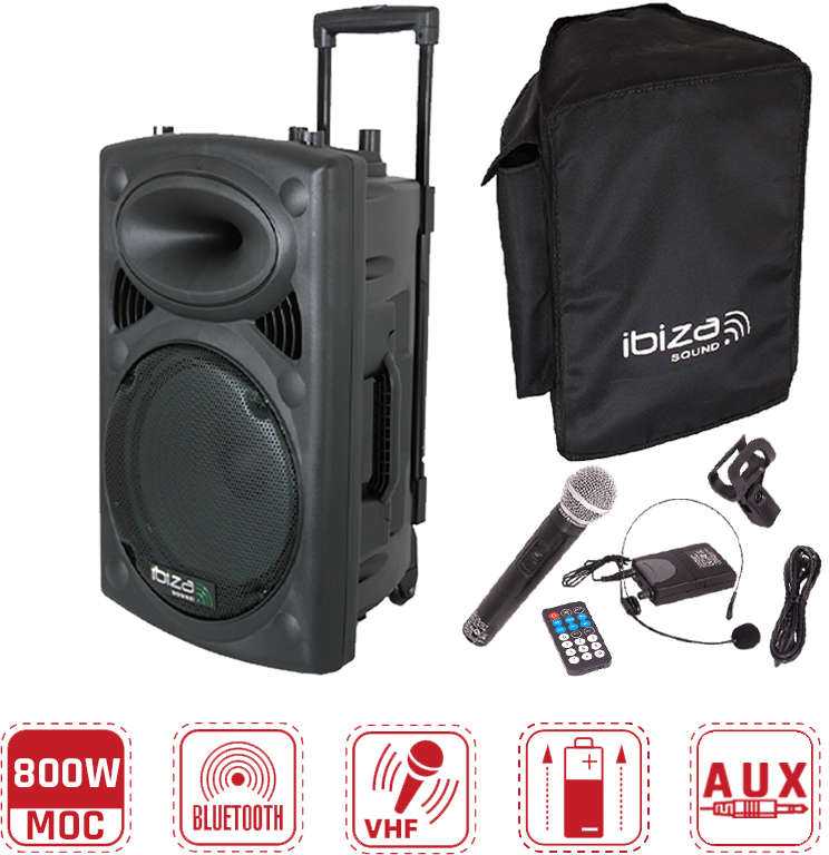 Ibiza Sound Garso sistema Ibiza PORT15VHF-BT