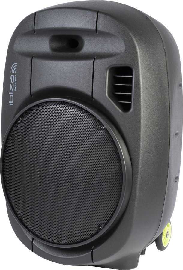 Ibiza Sound PORT15VHF-MKII NEŠIOJAMA GARSO SISTEMA SU AKUMULIATORIUMI + 2X VHF BELAIDŽIAI MIKROFONAI, USB/SD/AUX/BLUETOOTH, 15′′/38CM