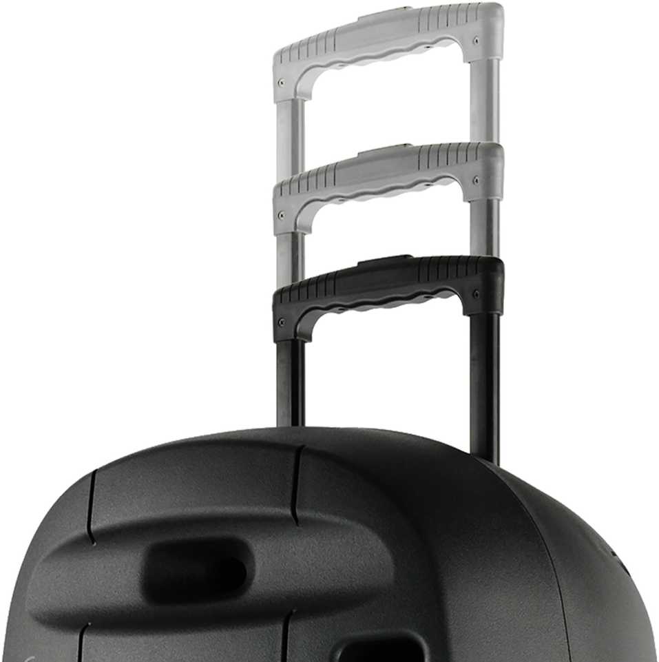 Ibiza Sound PORT15VHF-MKII NEŠIOJAMA GARSO SISTEMA SU AKUMULIATORIUMI + 2X VHF BELAIDŽIAI MIKROFONAI, USB/SD/AUX/BLUETOOTH, 15′′/38CM