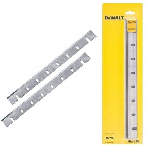 Paire Lames Raboteuse HSS 320x19x3 Mm DE7330 Pour DeWalt DW733 Type 2 – Lames Bois Réaffûtables 2 Pièces