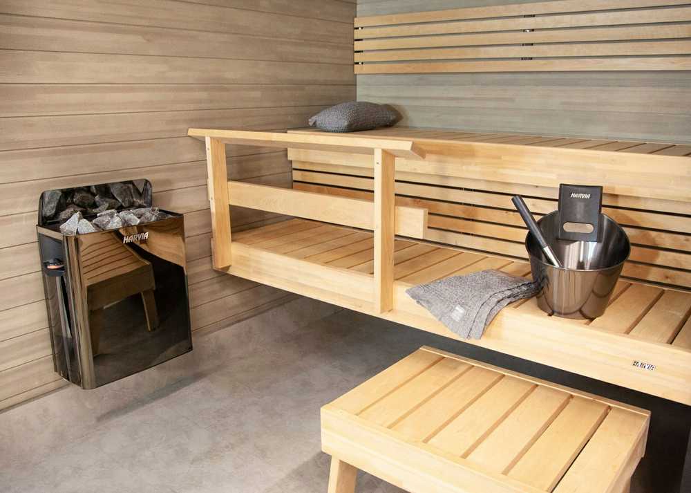 Poêle Sauna Harvia The Wall 8.0 KW - Acier Inox - Commande Intégrée - Pour Sauna Intérieur/Extérieur