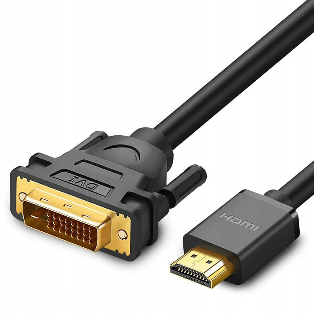 Kabelis Ugreen HDMI-DVI (24+1) kištukai 1.5m dvikryptis (1080P@60Hz) juodas HD106
