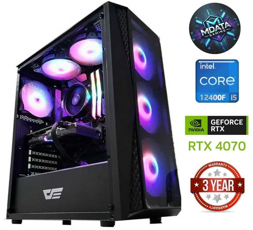Mdata Gamer Stacionarus kompiuteris Mdata Gaming Core i5-12400F 64GB 4TB SSD 1TB ...