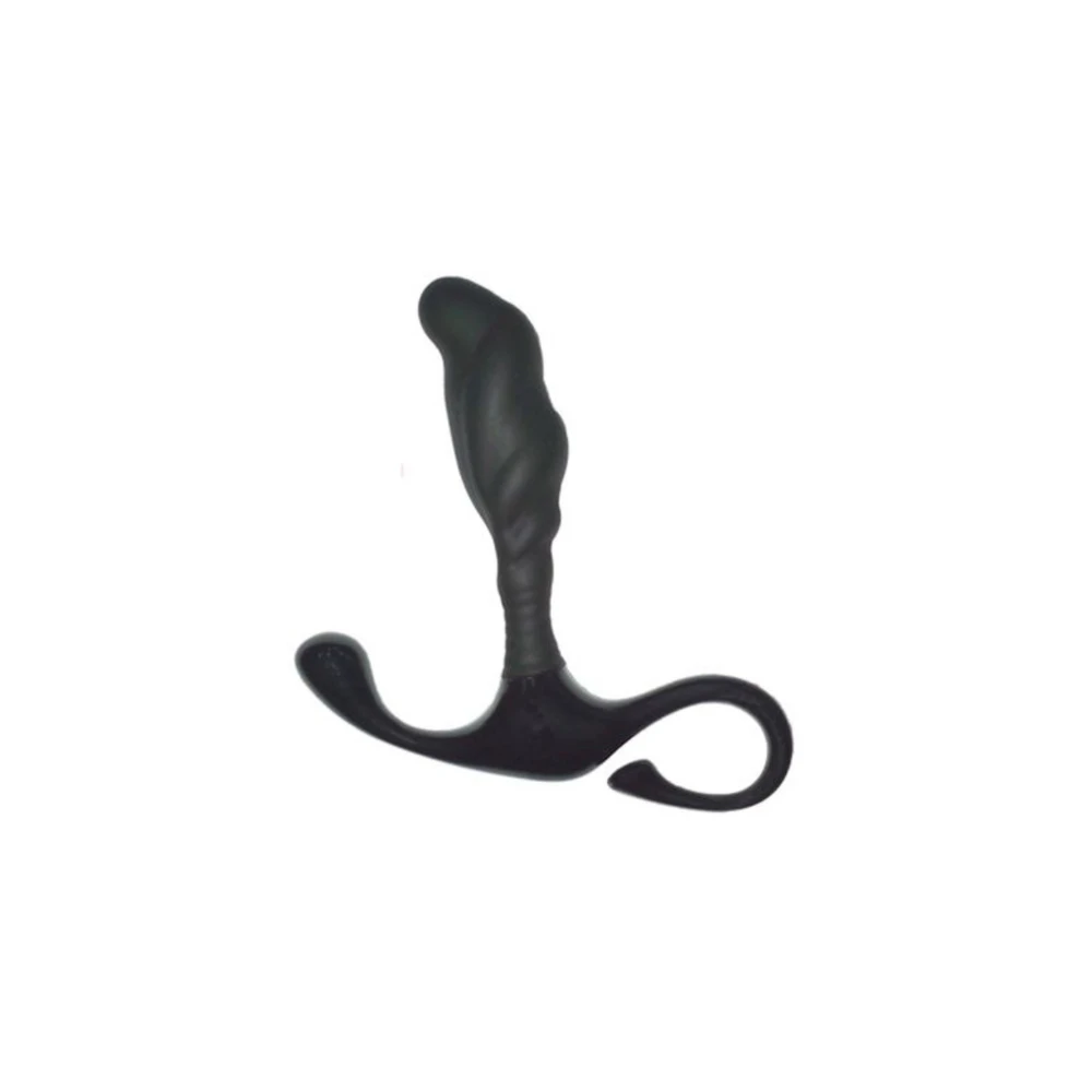 Juodas silikoninis prostatos stimuliatorius