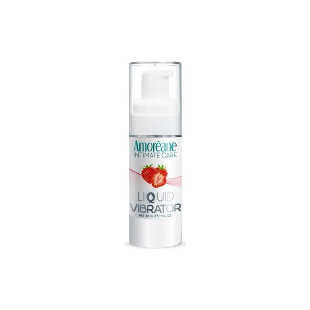 Amoréane intymios higienos gelis moterims, stimuliuojantis, braškių skonio, 30 ml