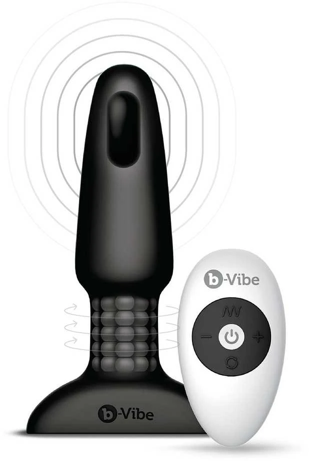 Dreamtoys b-Vibe apvadas Plug Juodas