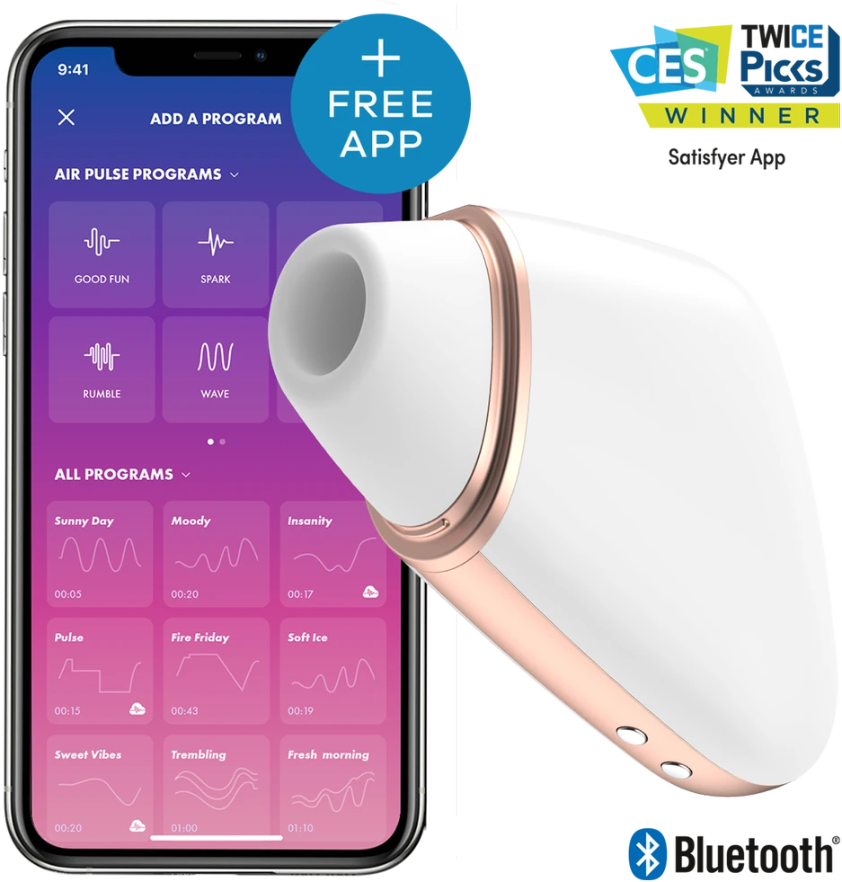 SATISFYER LOVE TRIANGLE CONNECT PROGRAMĖLĖ Baltas