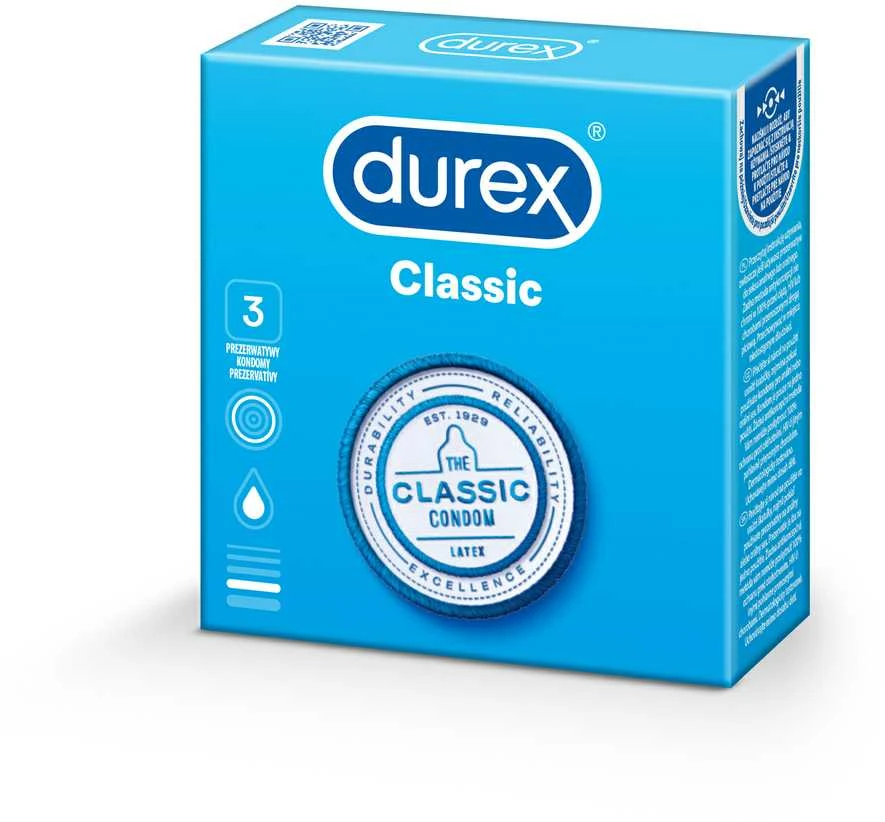 „Durex Classic A3“ prezervatyvai
