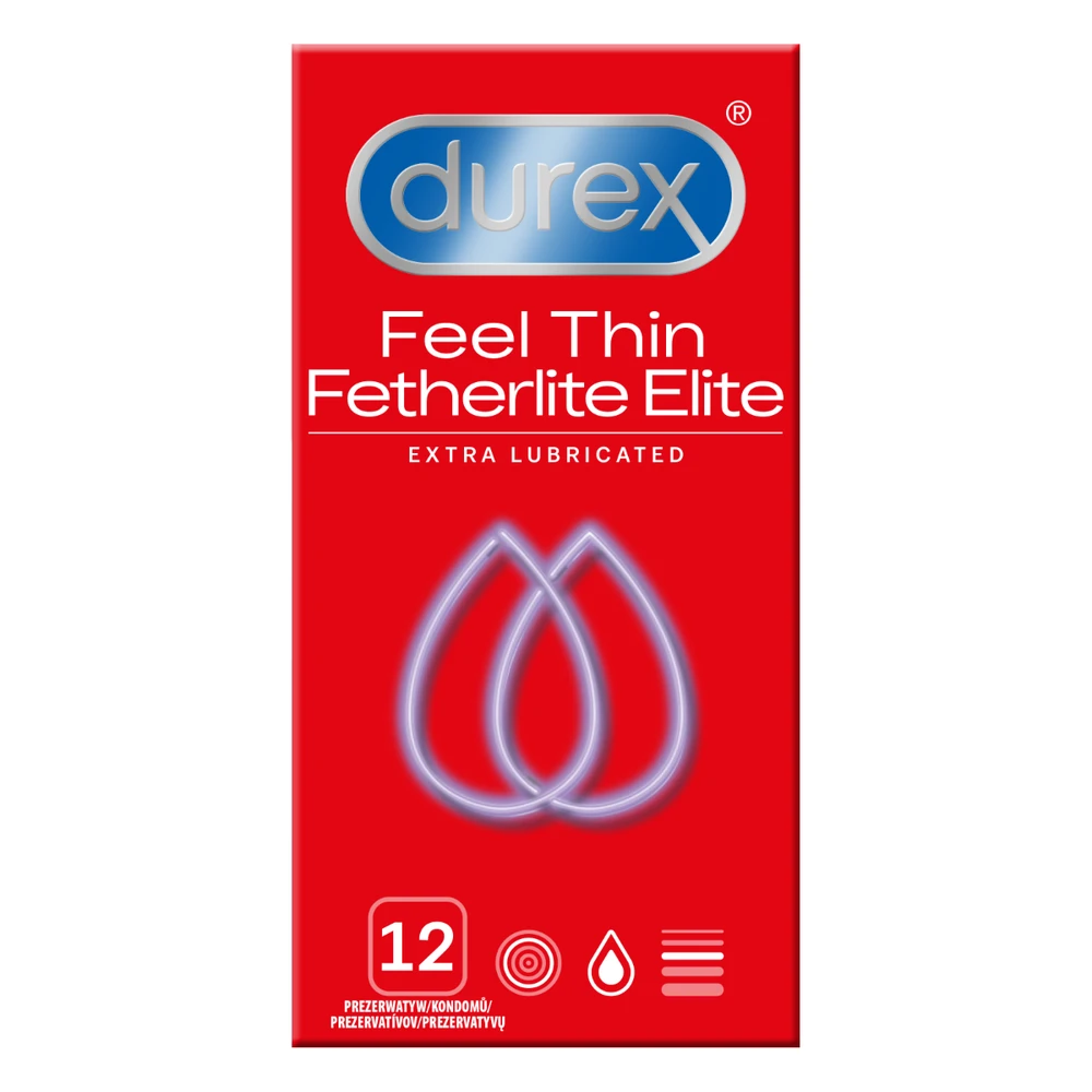 Durex Prezervatyvai Fetherlite Elite 12 vnt