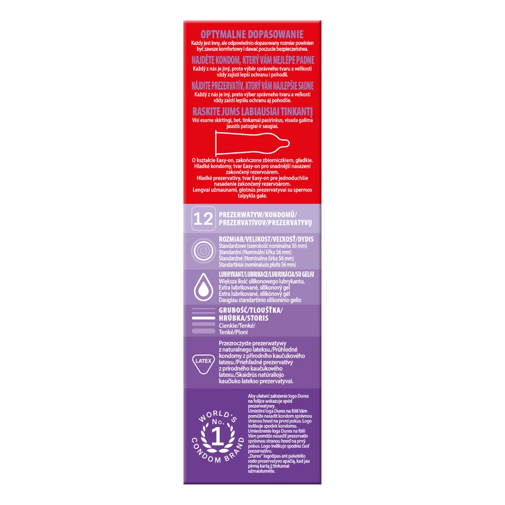 Durex Prezervatyvai Fetherlite Elite 12 vnt