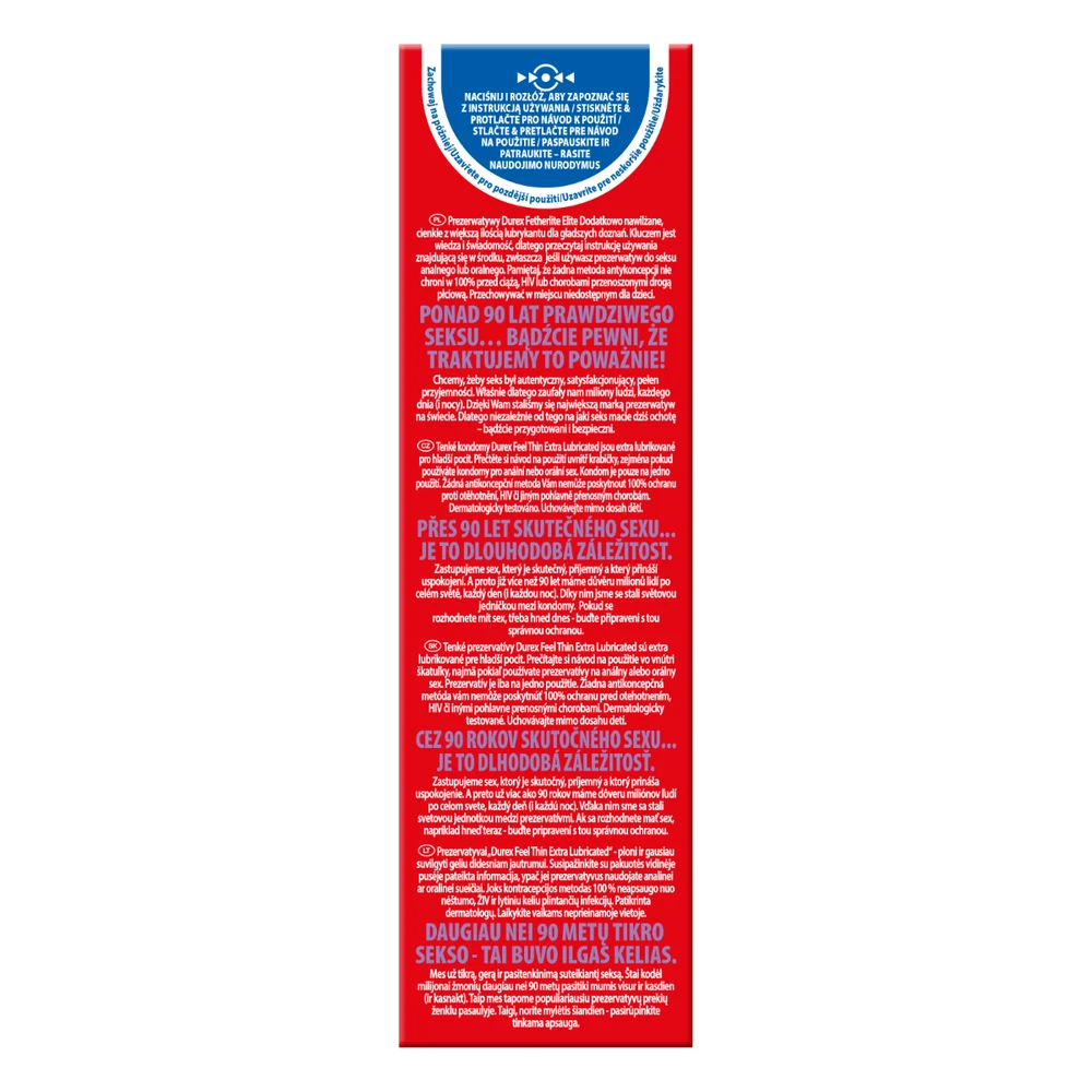Durex Prezervatyvai Fetherlite Elite 12 vnt