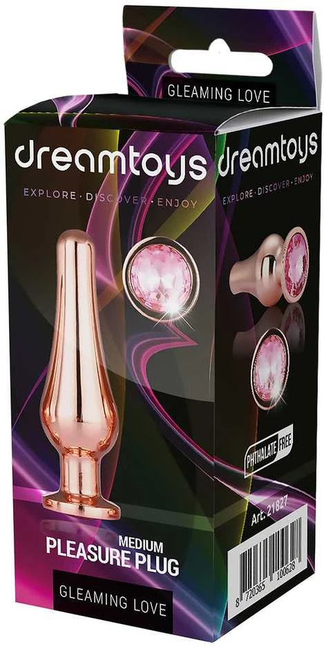 Dream Toys Blizganti meilė ROSE GOLD malonumo kištukas M