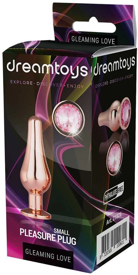Dream Toys Blizganti meilė ROSE GOLD PLESURE PLUG S