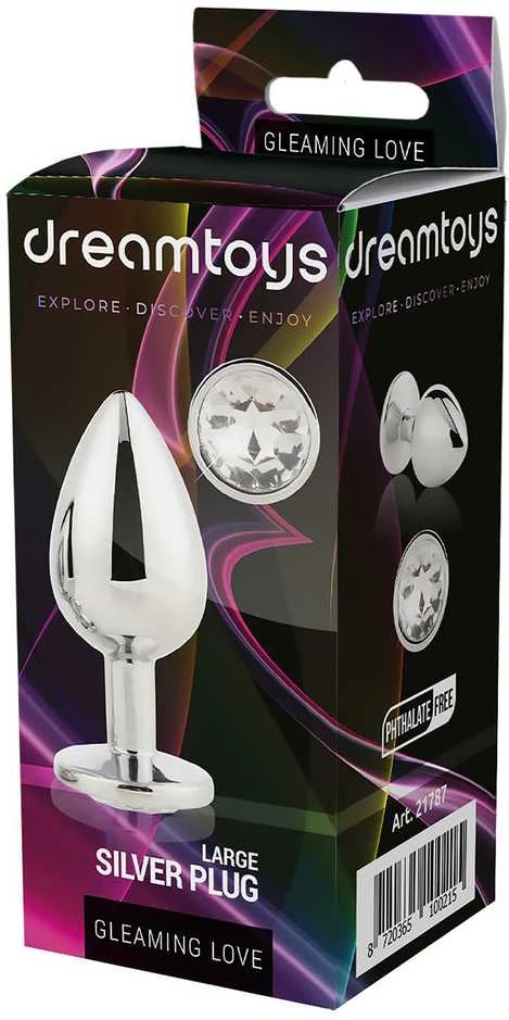 Dream Toys Blizgantis LOVE Sidabrinis KIŠTUKAS DIDELIS