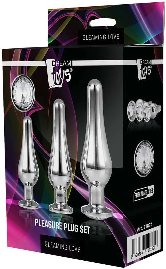 Dreamtoys SPINDINTIS MEILĖS MALONUMŲ RINKINYS SIDABRO