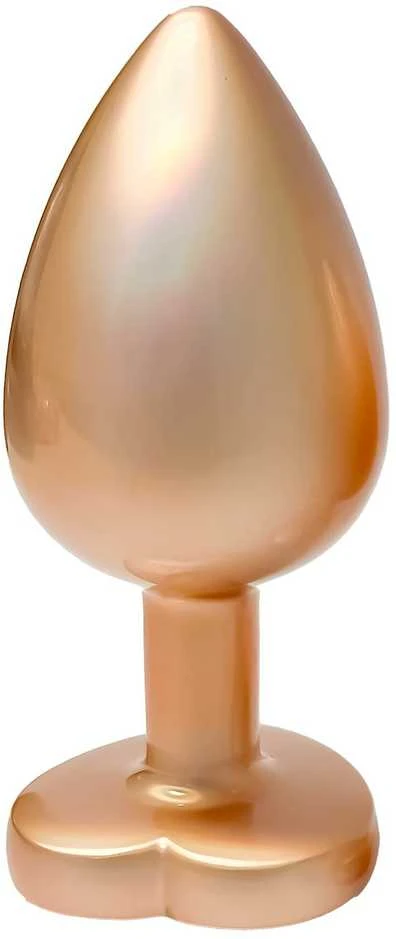 Analinis kištukas Love Pearl auksinis su širdelės pagrindu