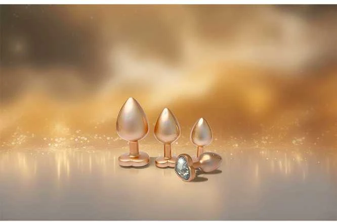 Dream Toys Blizgantis Love Pearl auksinis kištukas Analinis kištukas L