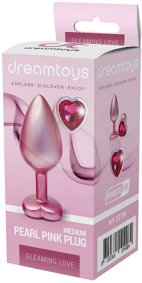 Dream Toys Blizgantis Love Pearl Rožinė Plug Analinis kištukas M