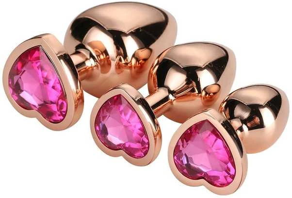 Dreamtoys Žėrintis meilės rožinio aukso kištukų rinkinys