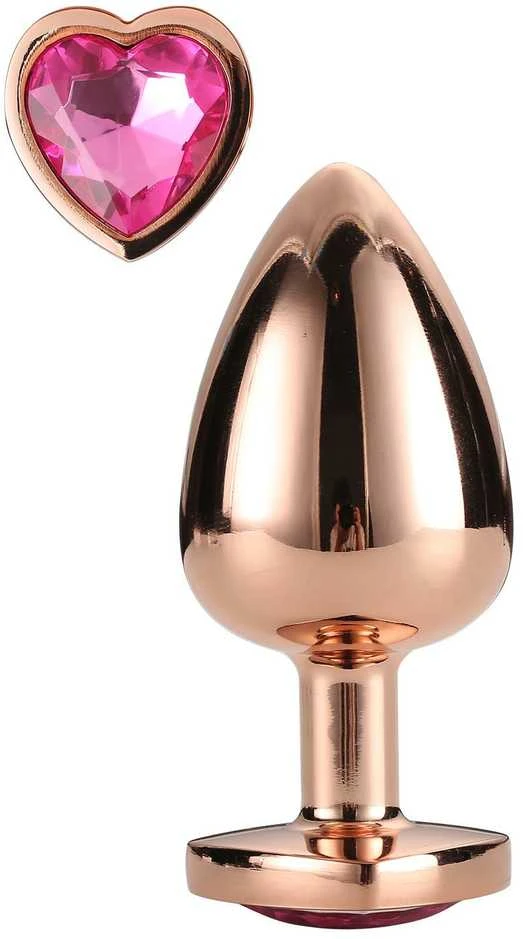 BoT Svajonių žaislai Žvilgantys Meilė Rose Gold Plug korek analny Medium