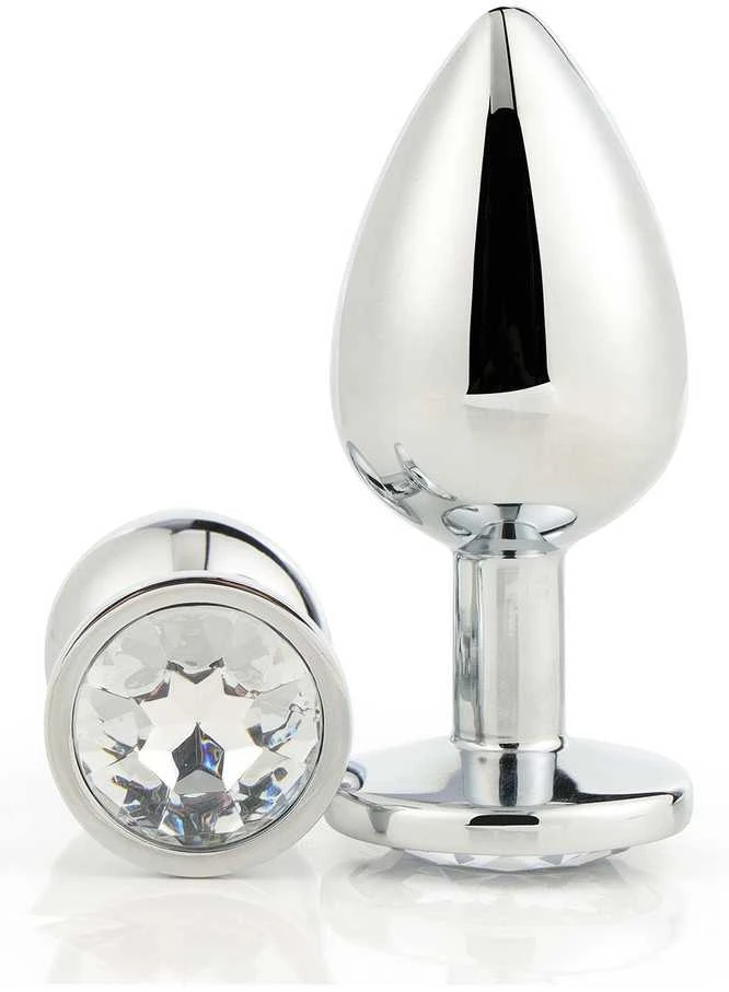Dream Toys GLEAMING LOVE Sidabrinis PLUG MEDŽIAGA