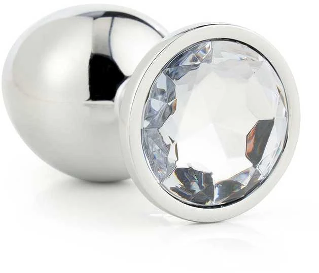 Dream Toys GLEAMING LOVE Sidabrinis PLUG MEDŽIAGA