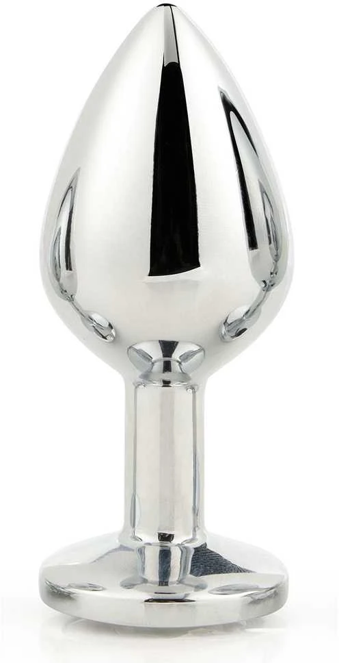 Dream Toys GLEAMING LOVE Sidabrinis PLUG MEDŽIAGA