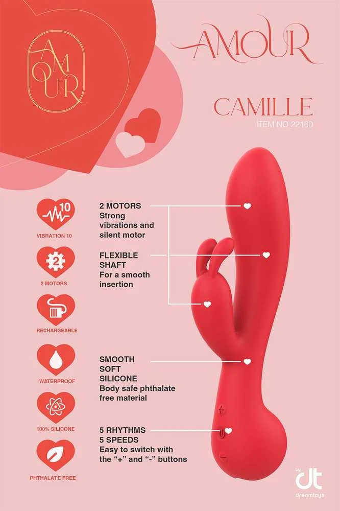 Dreamtoys AMOUR TRIUŠIS VIBRATORIUS CAMILLE