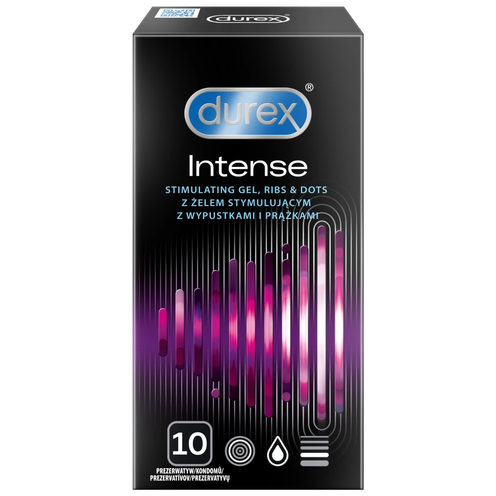 „Durex Intense“ briaunoti ir taškuoti 10 vnt.