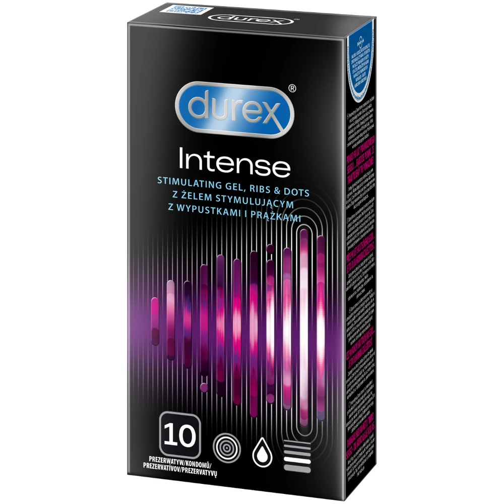 „Durex Intense“ briaunoti ir taškuoti 10 vnt.