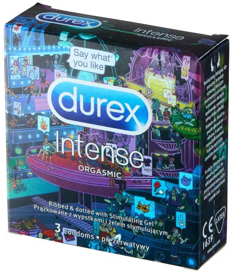 Durex Intense Stimuliuojamieji prezervatyvai (3 vnt.)