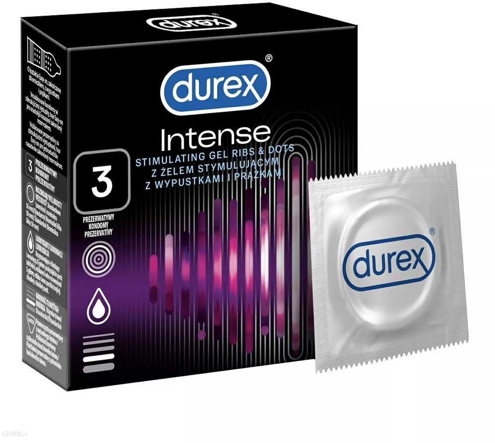 Durex Intense Stimuliuojamieji prezervatyvai (3 vnt.)