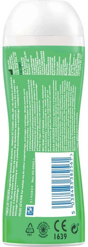Lubrikantas "Play 2in1 Aloe Vera" Durex 200 ml.