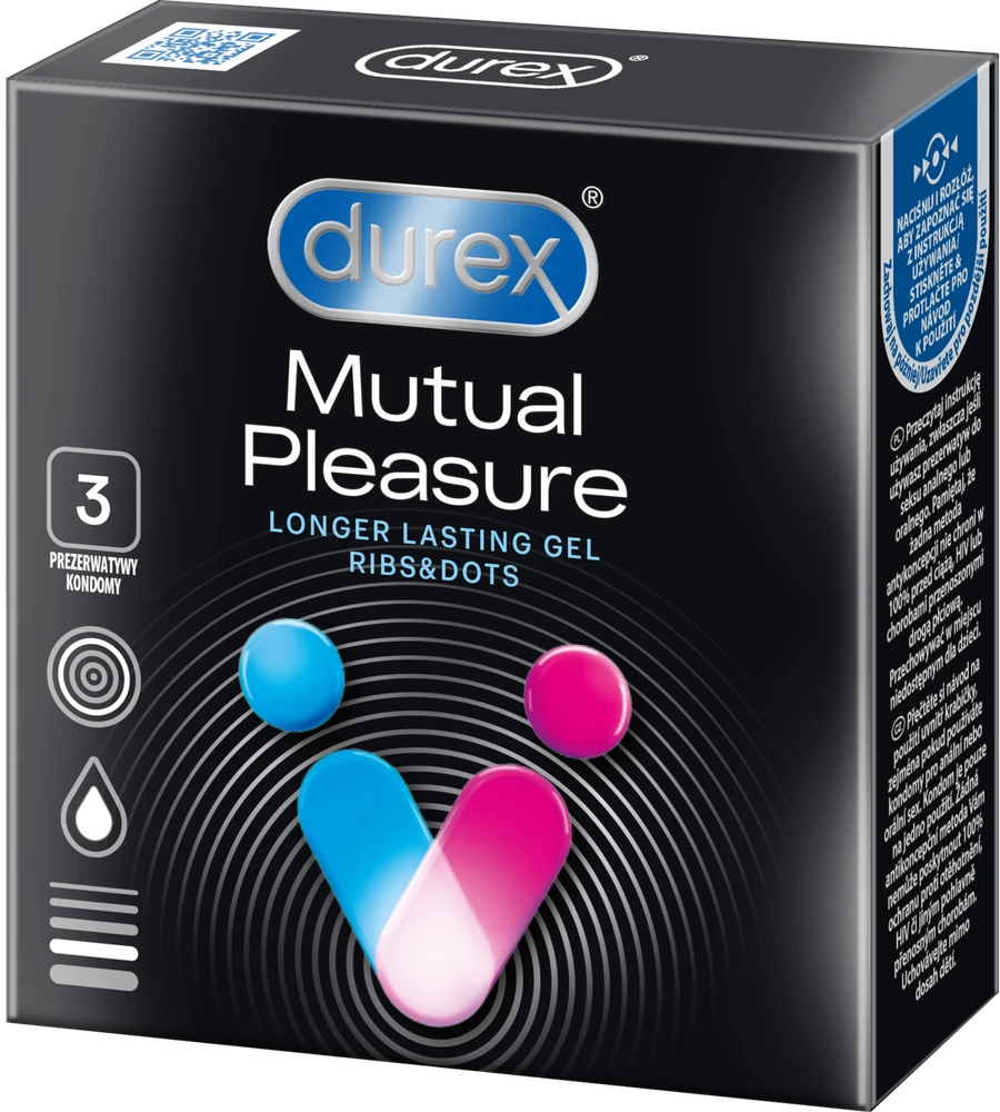 „Durex Mutual Pleasure“ prezervatyvai 3 vnt.