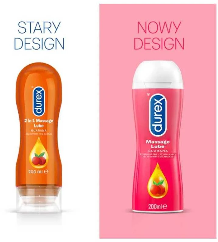 Durex Guarana intymios ir masažo gelis stimuliuojantis 200ml