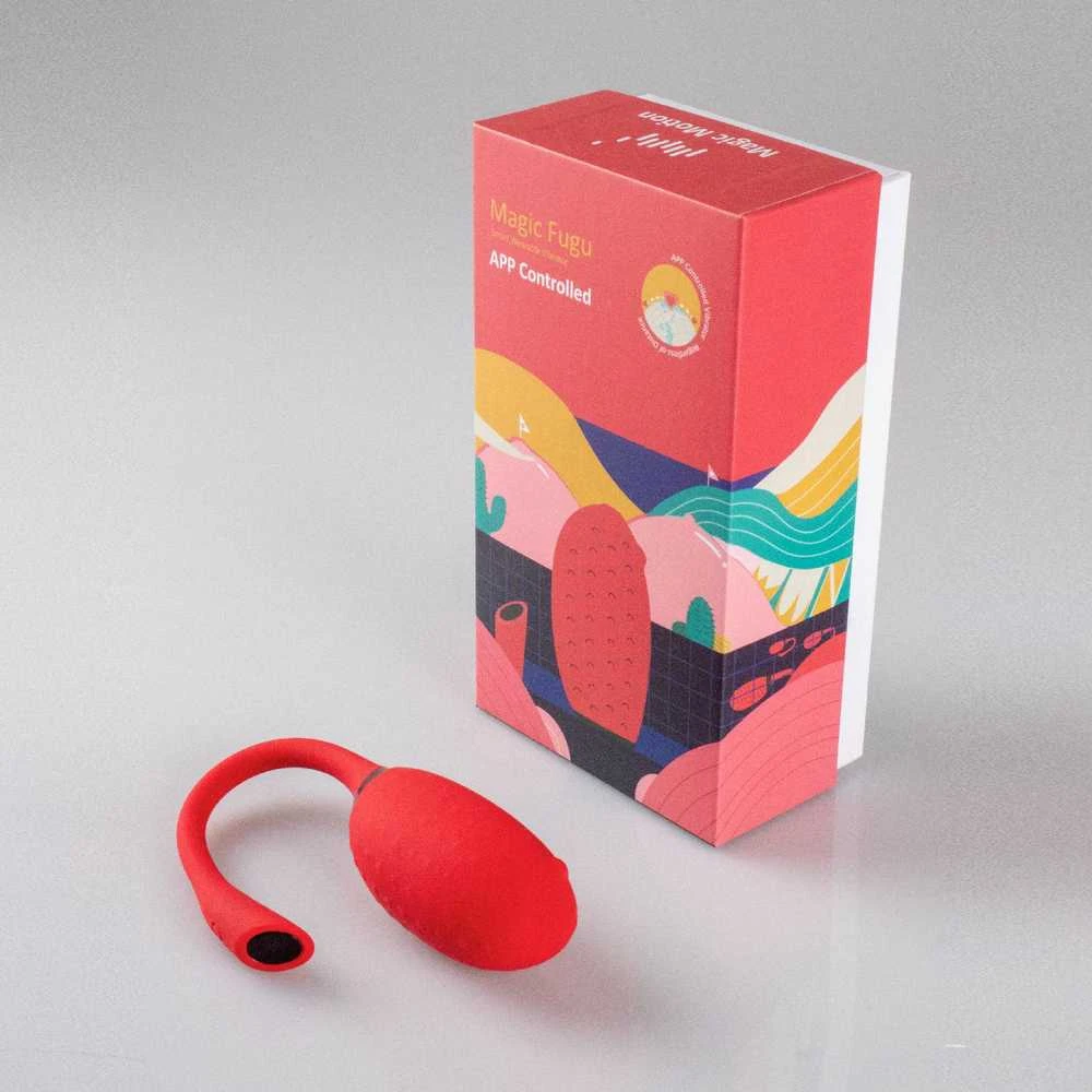 Magic Motion - Fugu Smart Wearable Vibrator Raudona