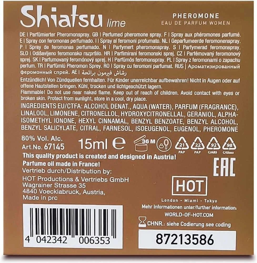 Shiatsu Feromoniniai moteriški laimo kvepalai su feromonais 15 ml