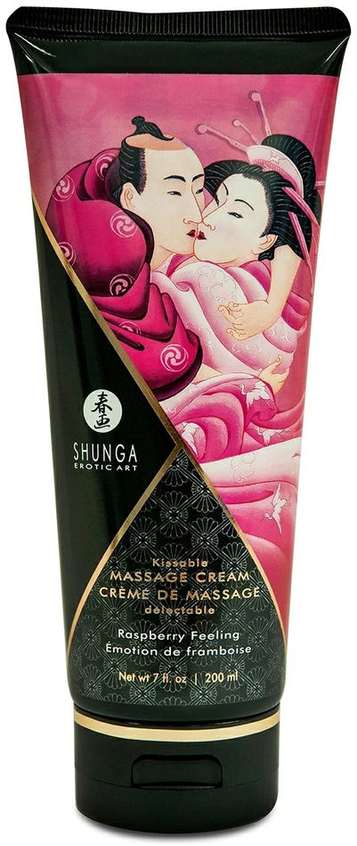Shunga - Massage Kreminis Raspberry 200 ml